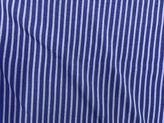 Blue & White Stripes Linen Fabric