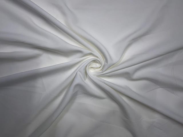White Plain Premium Imported Korean Lachka Fabric