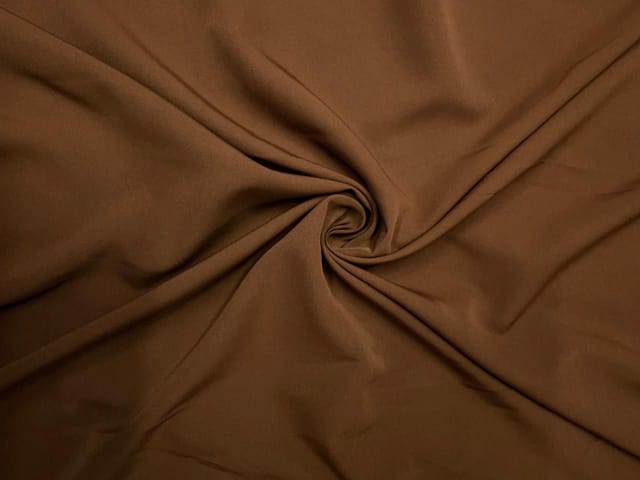 Tan Plain Premium Imported Korean Lachka Fabric