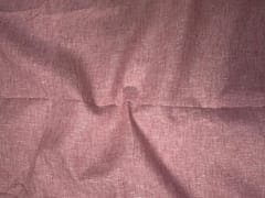 Red Plain Cotton Linen Fabric