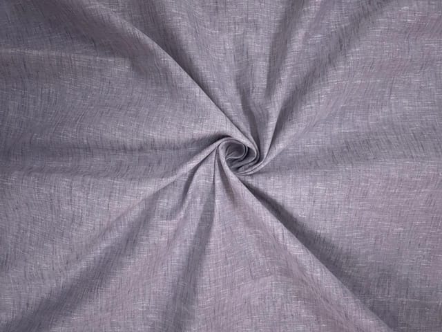 Grey Plain Cotton Linen Fabric