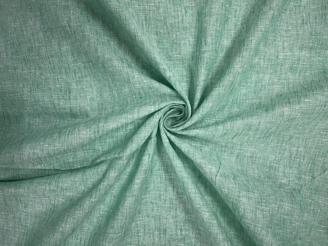 Light Green Plain Cotton Linen Fabric