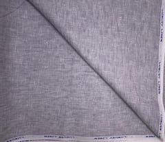 Grey Plain Cotton Linen Fabric