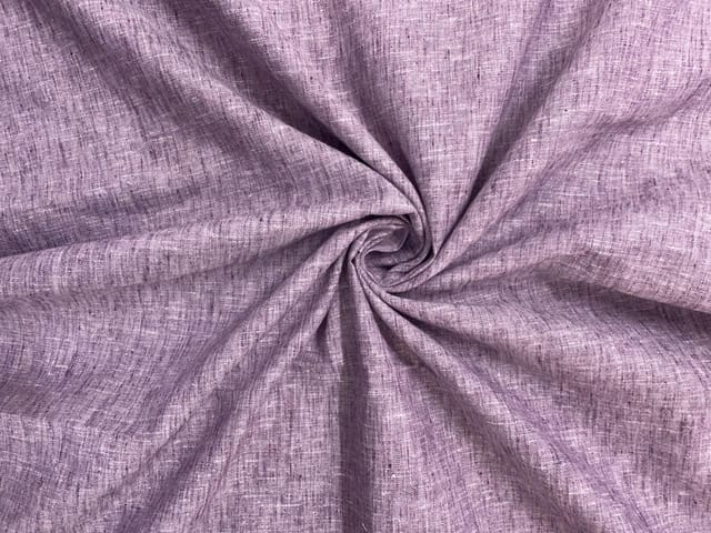 Dark Purple Plain Cotton Linen Fabric