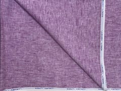 Purple Plain Cotton Linen Fabric