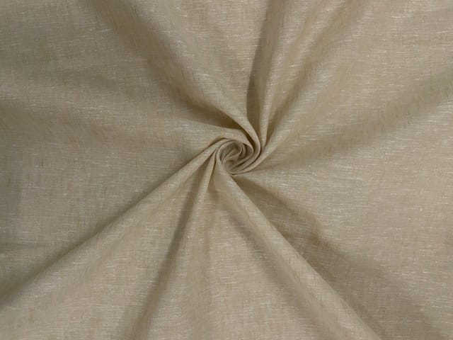 Light Yellow Plain Cotton Linen Fabric