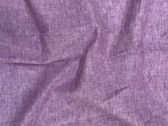 Purple Plain Cotton Linen Fabric