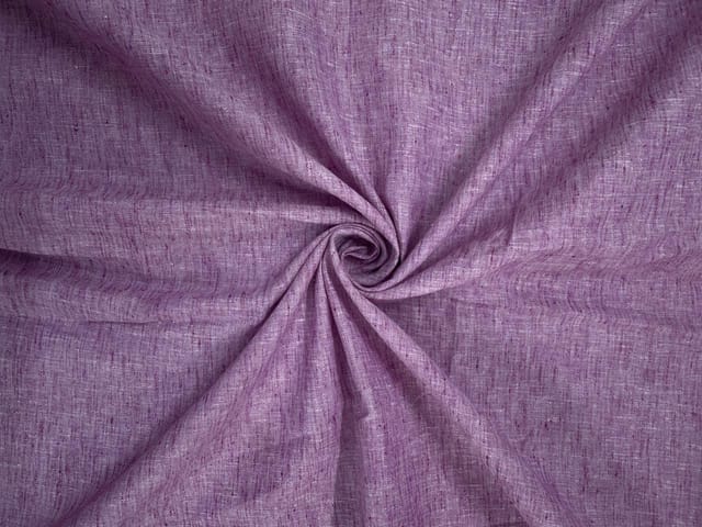 Purple Plain Cotton Linen Fabric