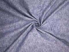 Navy Blue Plain Cotton Linen Fabric