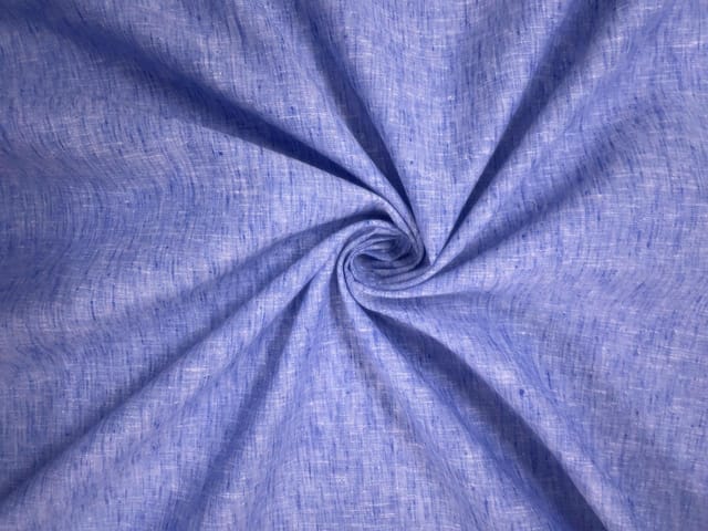 Blue Plain Cotton Linen Fabric