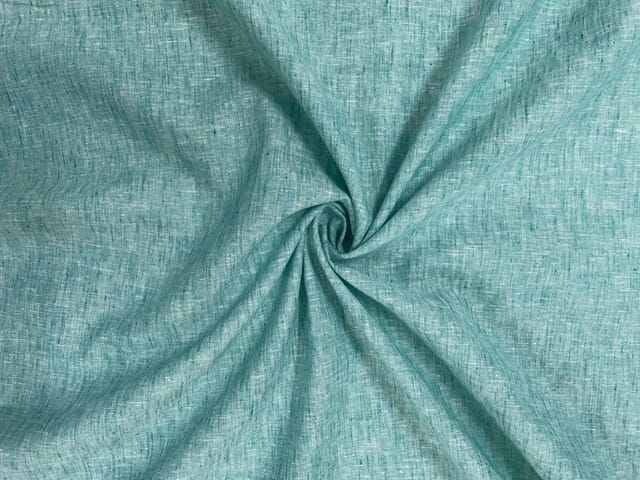 Sea Green Plain Cotton Linen Fabric