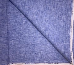 Blue Plain Cotton Linen Fabric