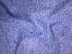 Blue Plain Cotton Linen Fabric