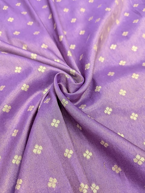 Purple Viscose Fabric With Jacquard Butti