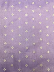 Light Purple Viscose Fabric With Jacquard Butti