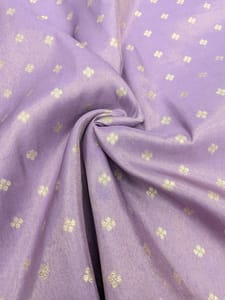 Light Purple Viscose Fabric With Jacquard Butti