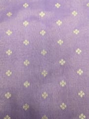 Light Purple Viscose Fabric With Jacquard Butti