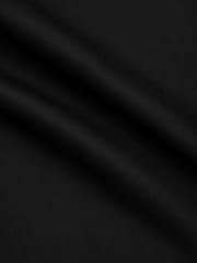 Black cotton poplin lycra fabric