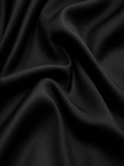 Black cotton poplin lycra fabric
