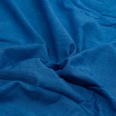 Blue Colour Rayon Slub fabric