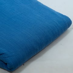 Blue Colour Rayon Slub fabric