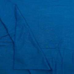 Blue Colour Rayon Slub fabric