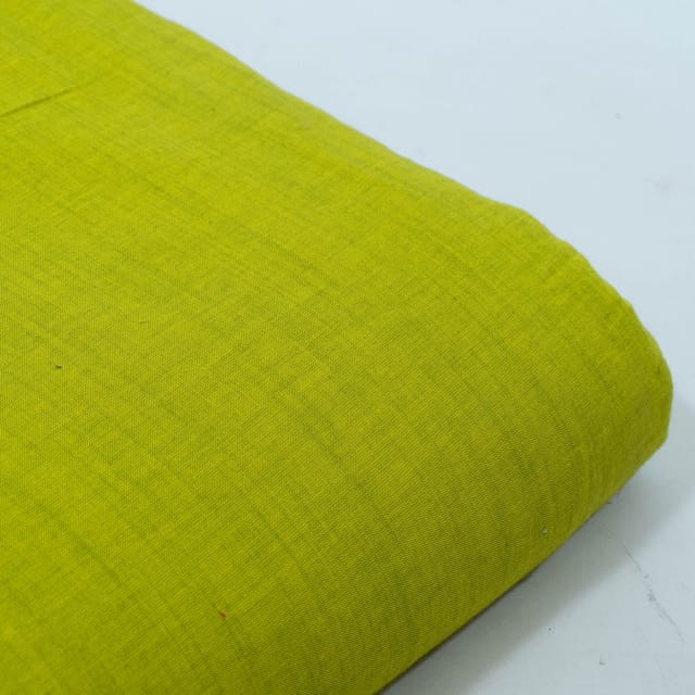 Lime Green Colour Rayon Slub fabric