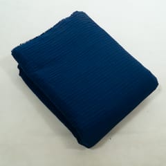 Navy Blue Colour Cotton Pintex Fabric