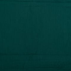 Dark Green Colour Cotton Pintex Fabric