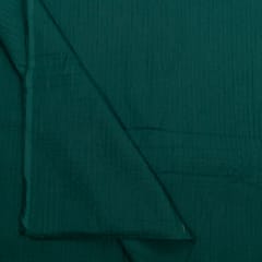 Dark Green Colour Cotton Pintex Fabric