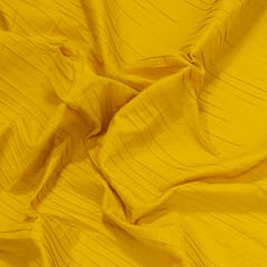 Yellow Colour Cotton Pintex Fabric