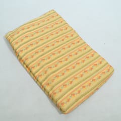Yellow with Multi Color Mal Chanderi Printed Fabric