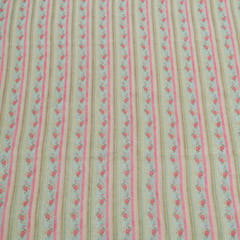 Sky Blue with Multi Color Mal Chanderi Printed Fabric