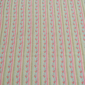 Sky Blue with Multi Color Mal Chanderi Printed Fabric