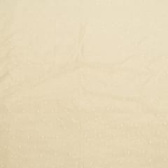 Mal Chanderi Dyeable Fabric with Thread and Sequin Embroidered Booti – Subtle Elegance