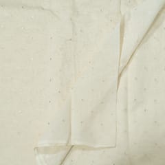 Mal Chanderi Dyeable Fabric with Thread and Sequin Embroidered Booti – Subtle Elegance