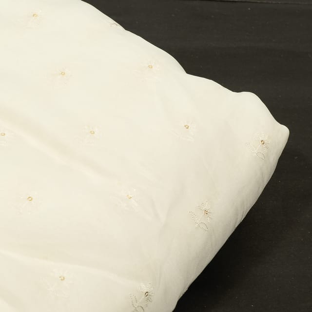 Dyeable Viscose Organza Embroidered Fabric