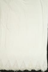 Cream Dyeable Color Cotton Cutwork Embroidered Fabric