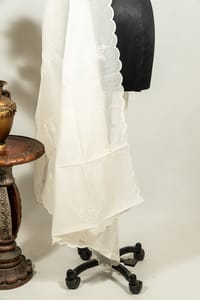 Dyeable Chanderi Embroidered Dupatta