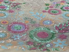 Embroidered Georgette Beige MultiColour Floral