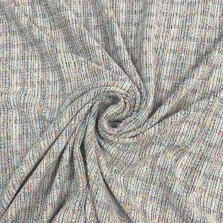 Multi Colour Tweed Checks Fabric