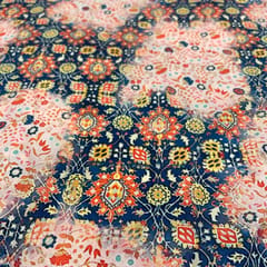Multi Colour Crepe Printed Fabric