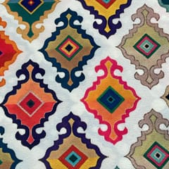 Multi Colour Crepe Printed Fabric