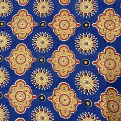 Multi Colour Muslin Printed Fabric