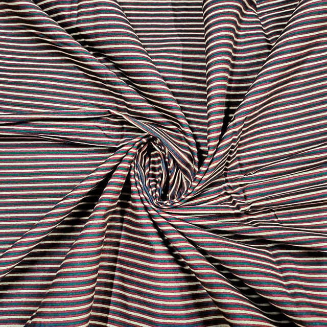 Maroon Colour Cotton Cambric Printed Fabric