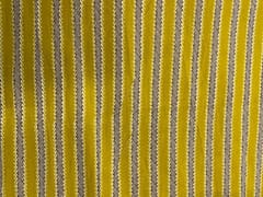 Yellow Stripes Cotton Cambric Fabric