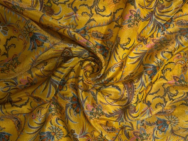 Multicolor Floral Tissue Fabric