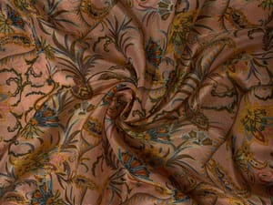 Multicolor Floral Tissue Fabric