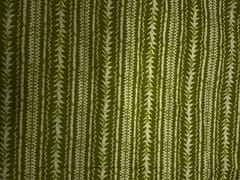Green Stripes Cotton Cambric Fabric