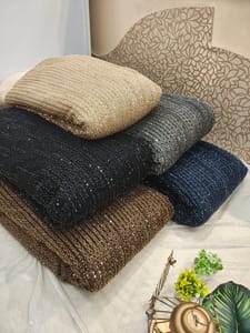 Net beeds Net Embroidered Fabric